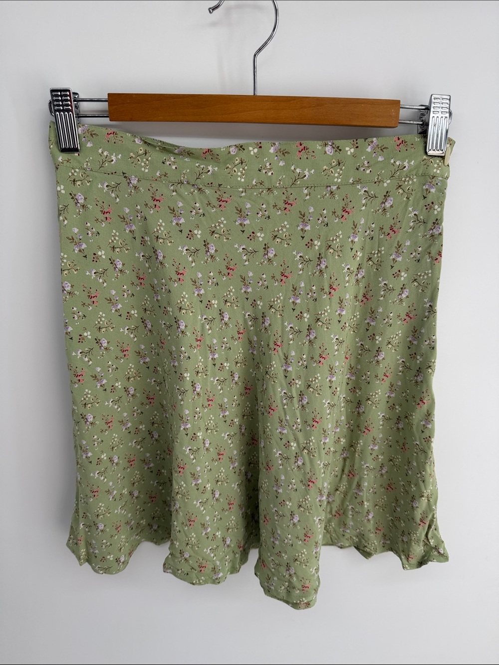 Vintage Y2K GAP ditsy floral print A-line floral print flounce mini skirt sz 6